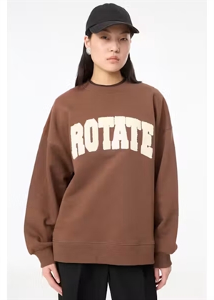 Iris heavy crewneck sweat Chestnut ROTATE
